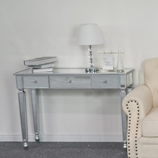 Mirrored 3 Drawer Console