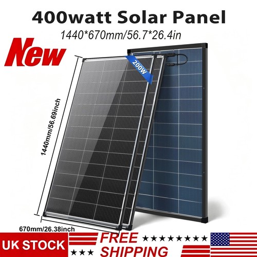 Upgraded 400w bifacial solar - 400w,
