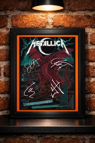 Metallica 2026 tour poster - a4,