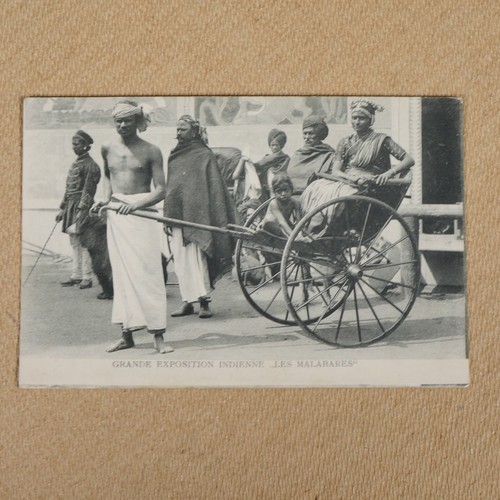 Postcard human rickshaw - postcard,,