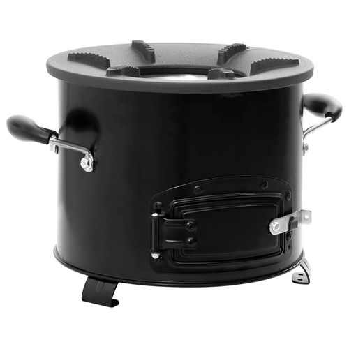 Camping wood stove - camping, black