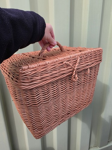 Hand woven wicker chest - chest, basket