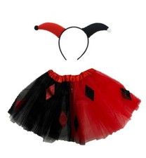 Fancy Dress Black & Red Jester