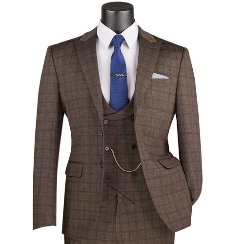 Vinci men brown plaid - vinci,