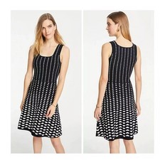 Ann Taylor Black White Half