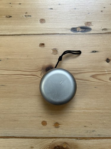 90s metal yoyo silver - yoyo,