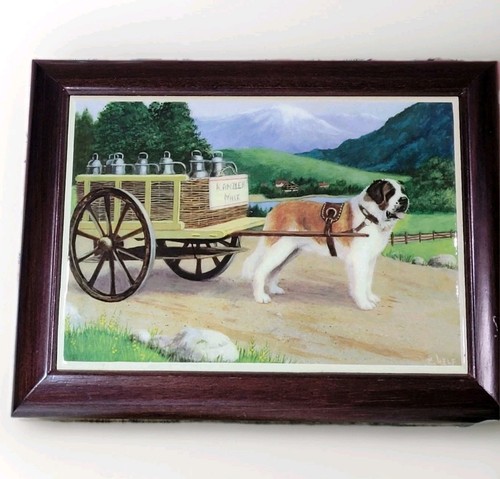 Vintage saint bernard dog - vintage,