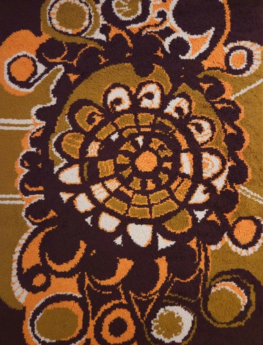 Vintage handmade wool rug - vintage,
