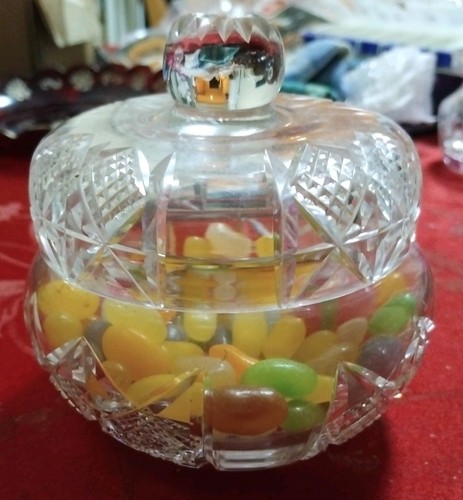 Vintage cut glass jelly - vintage,