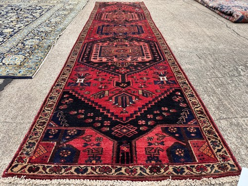 2x10 antique heriz - heriz, runner