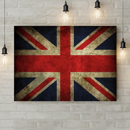 Union jack canvas rolled - canvas,