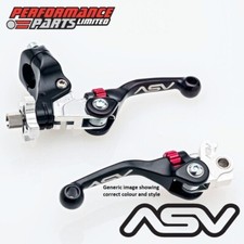 ASV F4 Short Black Brake + Clutch Lever Kit Std Perch Yamaha Raptor 700 R 2022