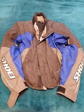 Shoei Motorcycle Jacket.  Size S Very Good Condition. Grey/blue.