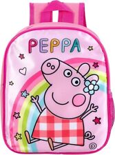 Peppa Pig Backpack Kids Girls PINK STD Back To School  Adjustable Shoulder Strap