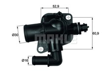 THERMOSTAT COOLANT FITS: OPEL