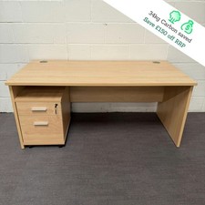 Maple Straight Desk and