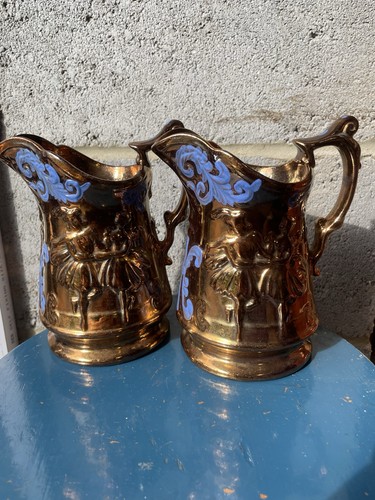 Pair antique allertons longton - antique,