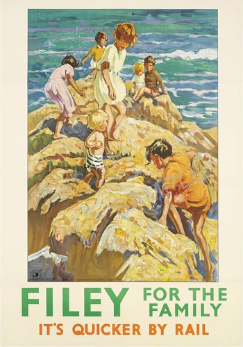 Vintage railway poster - vintage,