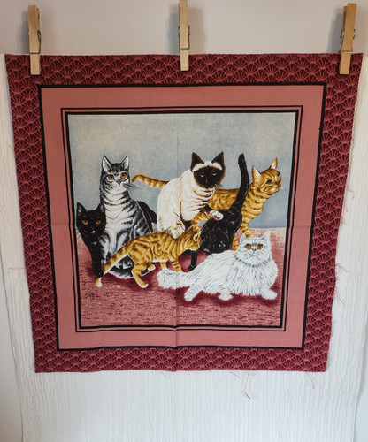 Scott cats cotton fabric - scott,