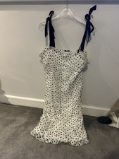 Top Shop White Black Polkadot