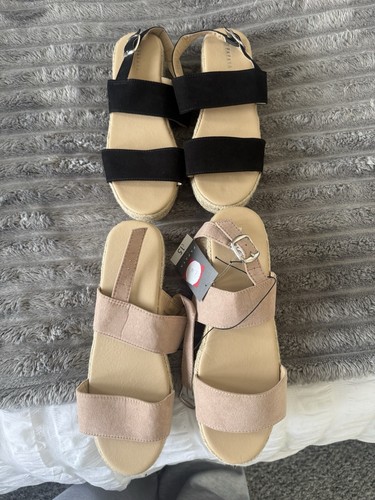 Papaya womens strappy wedge - strappy,