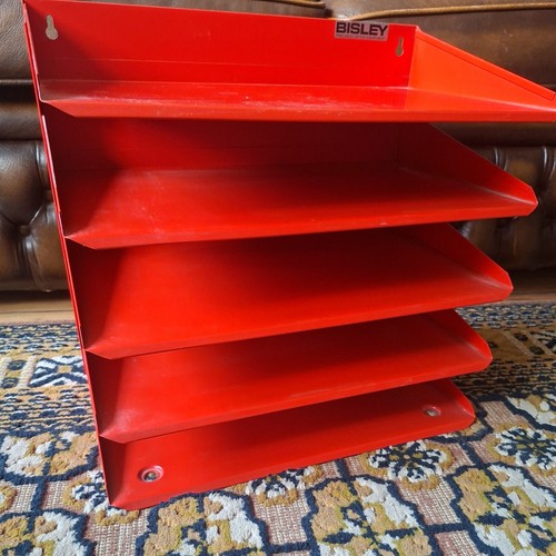 Vintage red bisley shelf - bisley, 5