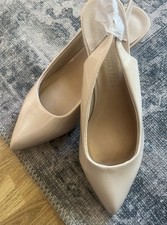 Nude Beige Cream Sling back
