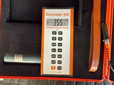 Elcometer 355 Paint / Coating Thickness Gauge Integral Probe/Calibration Cards