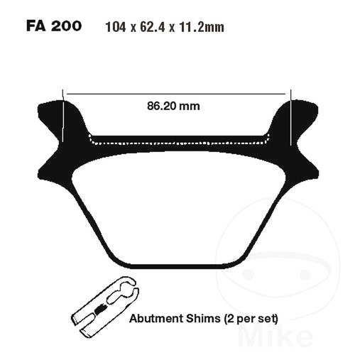 Ebc brake pads - pads, standard