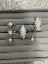 7 Opal Stone Unisex Rings