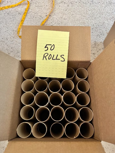 Empty toilet paper rolls - empty,