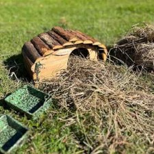Wooden Hedgehog House With