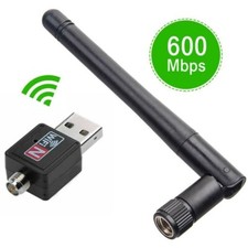 600Mbps Wireless USB WiFi Adapter Dongle LAN 802.11/b/g/n 2.4Ghz Laptop PC