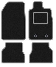 FITS TOYOTA AURIS 2007-2013 TAILORED BLACK CAR MATS WITH SILVER TRIM