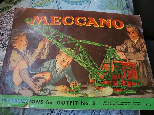 Vintage meccano instructions - meccano,