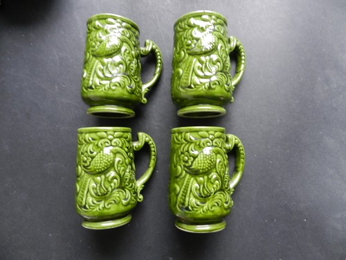 Four vintage portugal majolica - four,