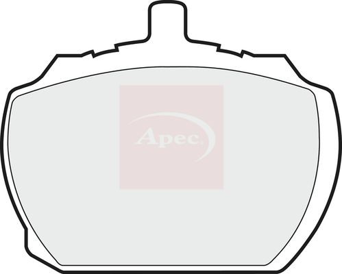 Apec front brake pad set - brake, fits