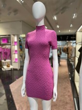 FENDI X SKIMS KIM KARDASHIAN EMBOSSED SHORT SLEEVE DRESS SOLD OUT 38 COLORADO