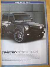TWISTED FRENCH EDITION LAND ROVERS TUNING STYLING CARS 2013 ADVERT A4 FILE 25
