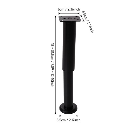 Metal legs adjustable - adjustable, feet