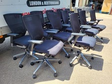 Used Techo Sidiz T50 Mesh Back Ergonomic Office Chair – Lumbar Support, Polished