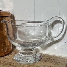 Clear Glass Pedestal Jug Or