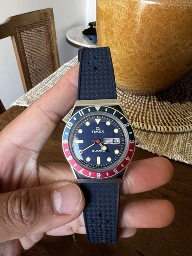 Timex pepsi bezel quartz - q,