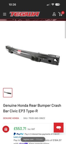 Genuine for honda rear - genuine,