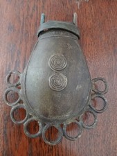 Vintage African Benin Bronze Purse