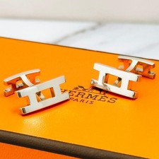 Hermes Parallel H Logo Silver