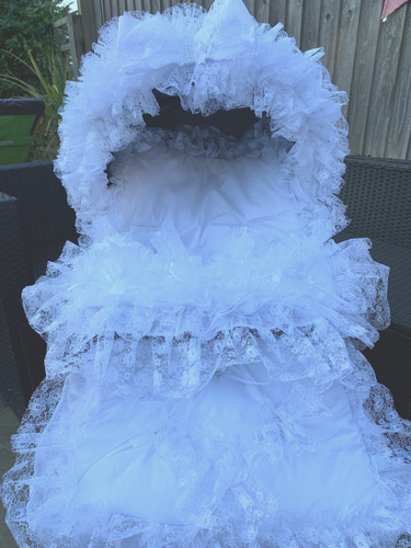 Romany pram pushchair - romany, white