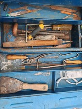 Vintage Metal Tool Box / Tool Storage By NUBO - Original ConditionTools Included