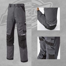Dickies GDT Premium Cargo Trousers Work Wear Protective Pants - Grey/Black