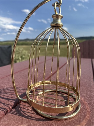 Vintage brass tone bird - tone,